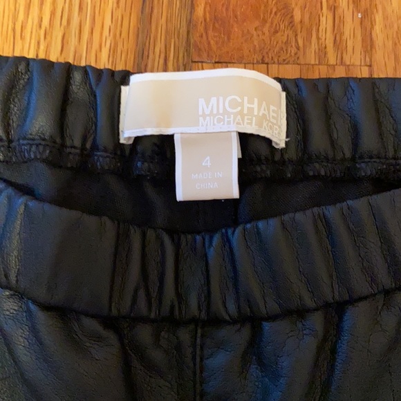 🔺FREE SHIPPING Michael Kors Black faux leather leggings - Picture 6 of 7